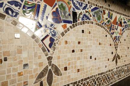 Click for larger image of mosaic Kitchen Backsplash