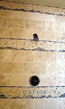 Click for larger image of mosaic shower